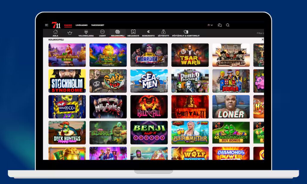 711 Casino kolikkopeleistä löytyvät kaikki parhaat pelit.