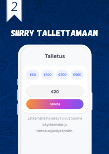 Siirry tekemään talletus.