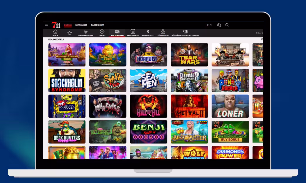 711 Casino kolikkopeleistä löytyvät kaikki parhaat pelit.