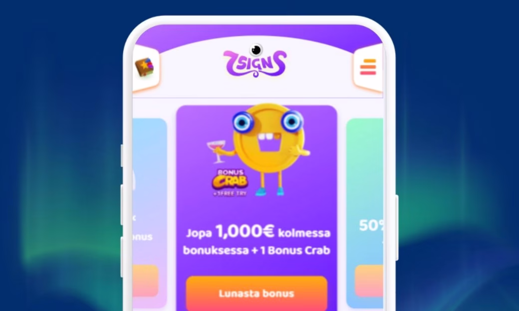7Signs Casinolta löytyy 7 erilaista starttibonusta