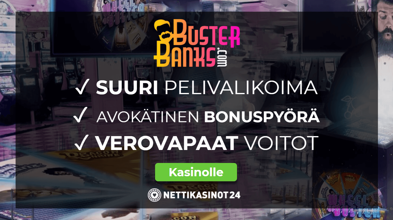 Buster Banksilla pääsee pyöräyttämään onnenpyörää