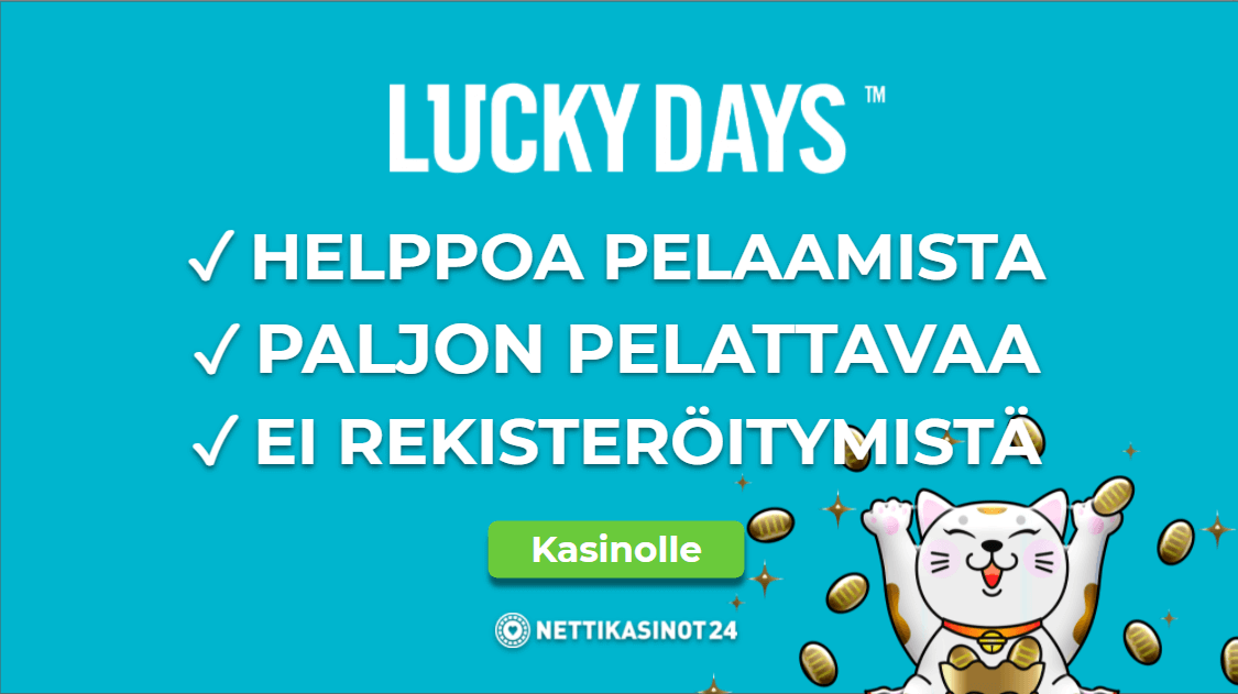 lucky days kasino kokemuksia