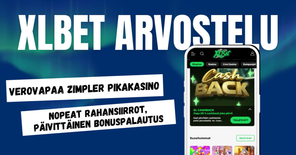XLBet Casinolle talletukset onnistuvat nopeasti Zimplerin avulla ja voitot maksetaan verovapaasti.