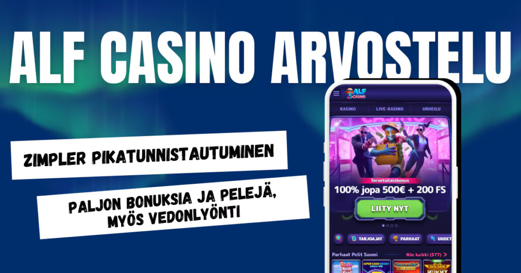 Alf Casinolle voit tunnistautua pikana pankkitunnuksin Zimplerillä.