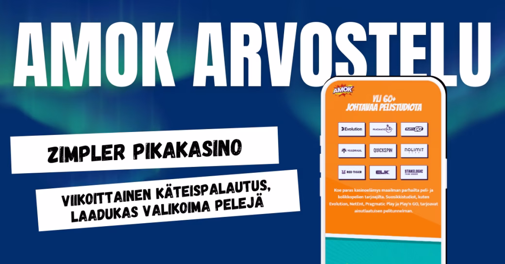 Amok Casino arvostelu ja kokemuksia
