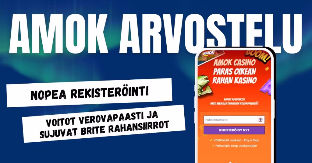 Amok Casino arvostelu ja kokemuksia