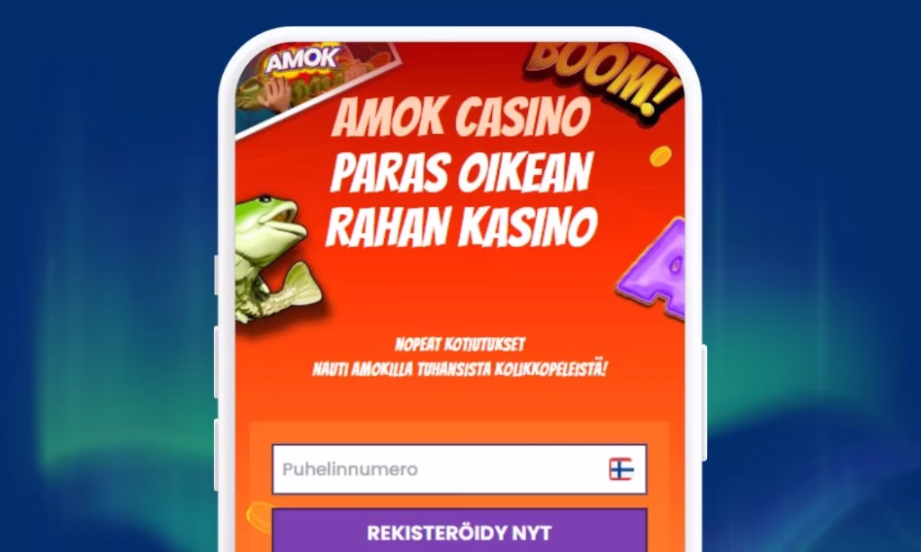 Rekisteröidy Amok Casinolle puhelinnumerolla