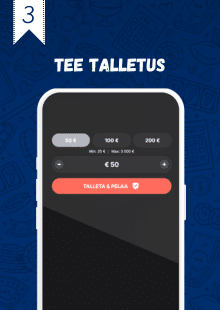 Syötä summa ja vahvista talletus.