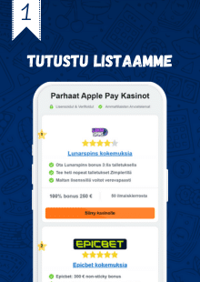 Valitse kasino listaltamme.