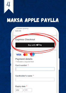 Vahvista Apple Pay maksu.