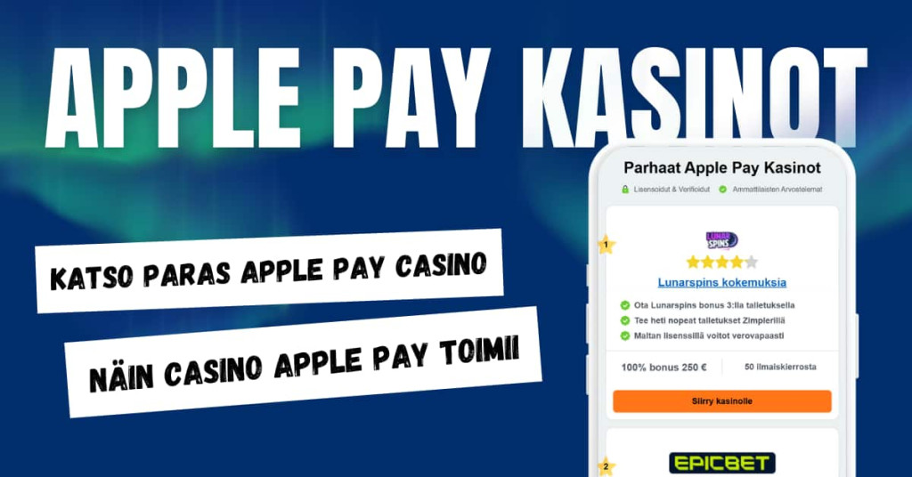 Apple Pay kasinot artikkelikuva.