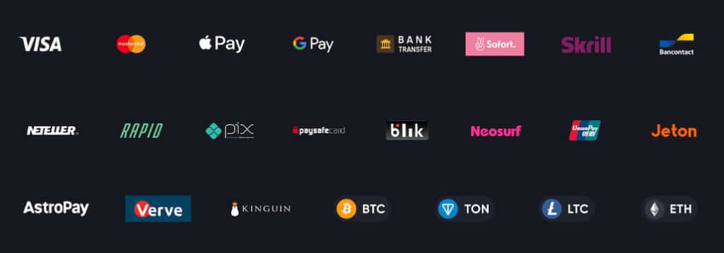 Apple Pay casino maksutapojen joukossa.