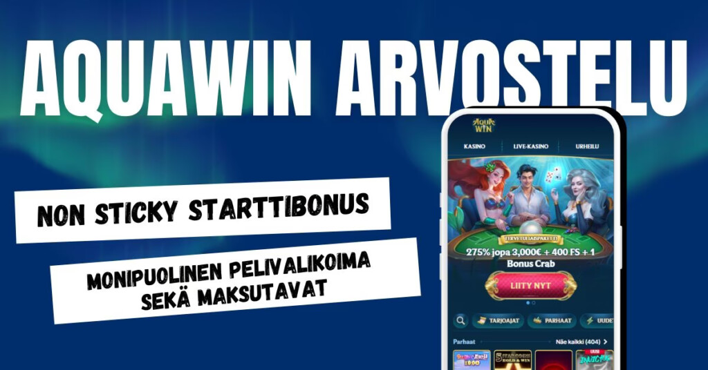 AquaWin Casino arvostelun pääkohdat