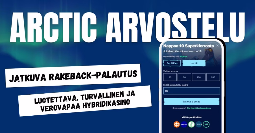 Arctic Casino arvostelu ja kokemuksia