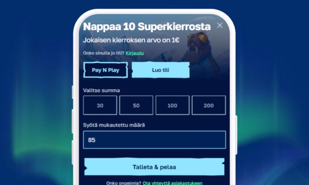 Arctic Casinon pikatalletukset Zimplerillä.
