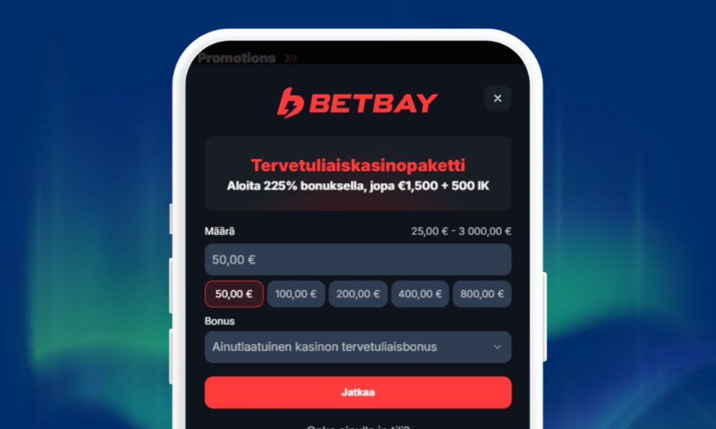 BetBay Casinolle nopeat talletukset Zimplerillä.