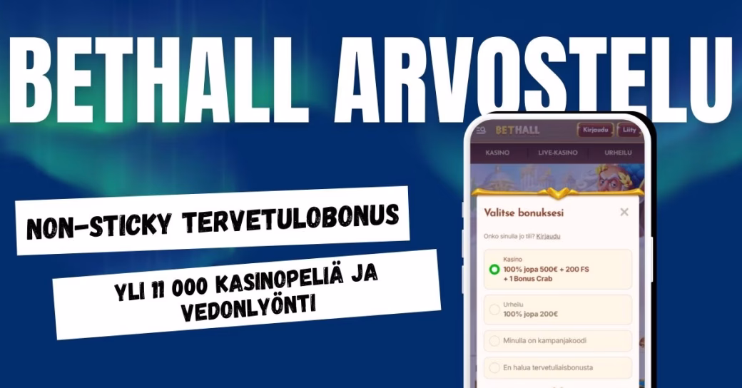 BetHall Casino arvostelu ja kokemuksia