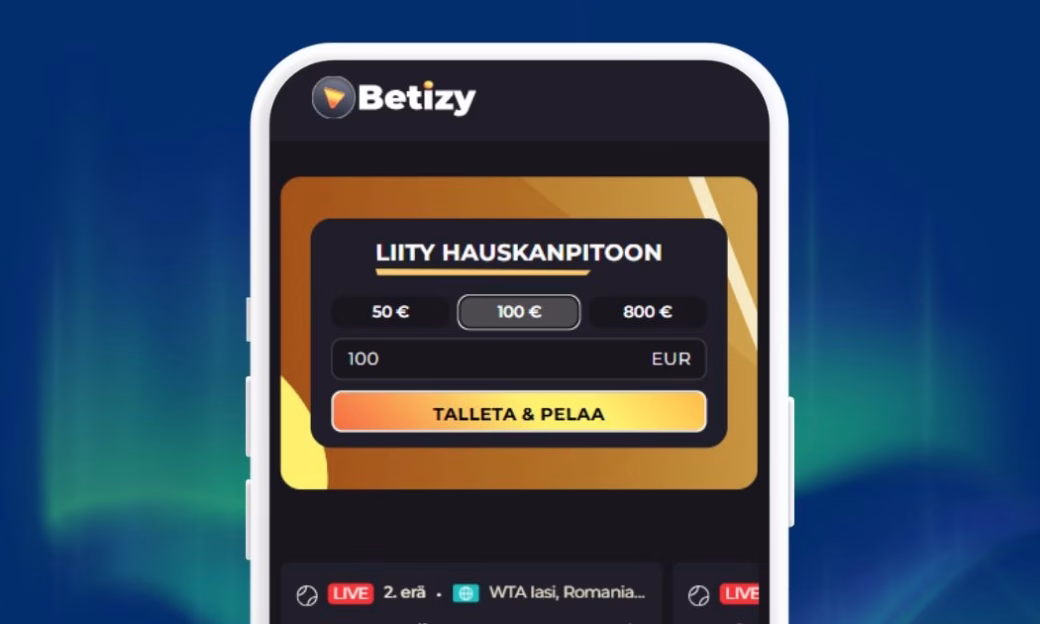 Betizy Casino nopeat Zimpler talletukset