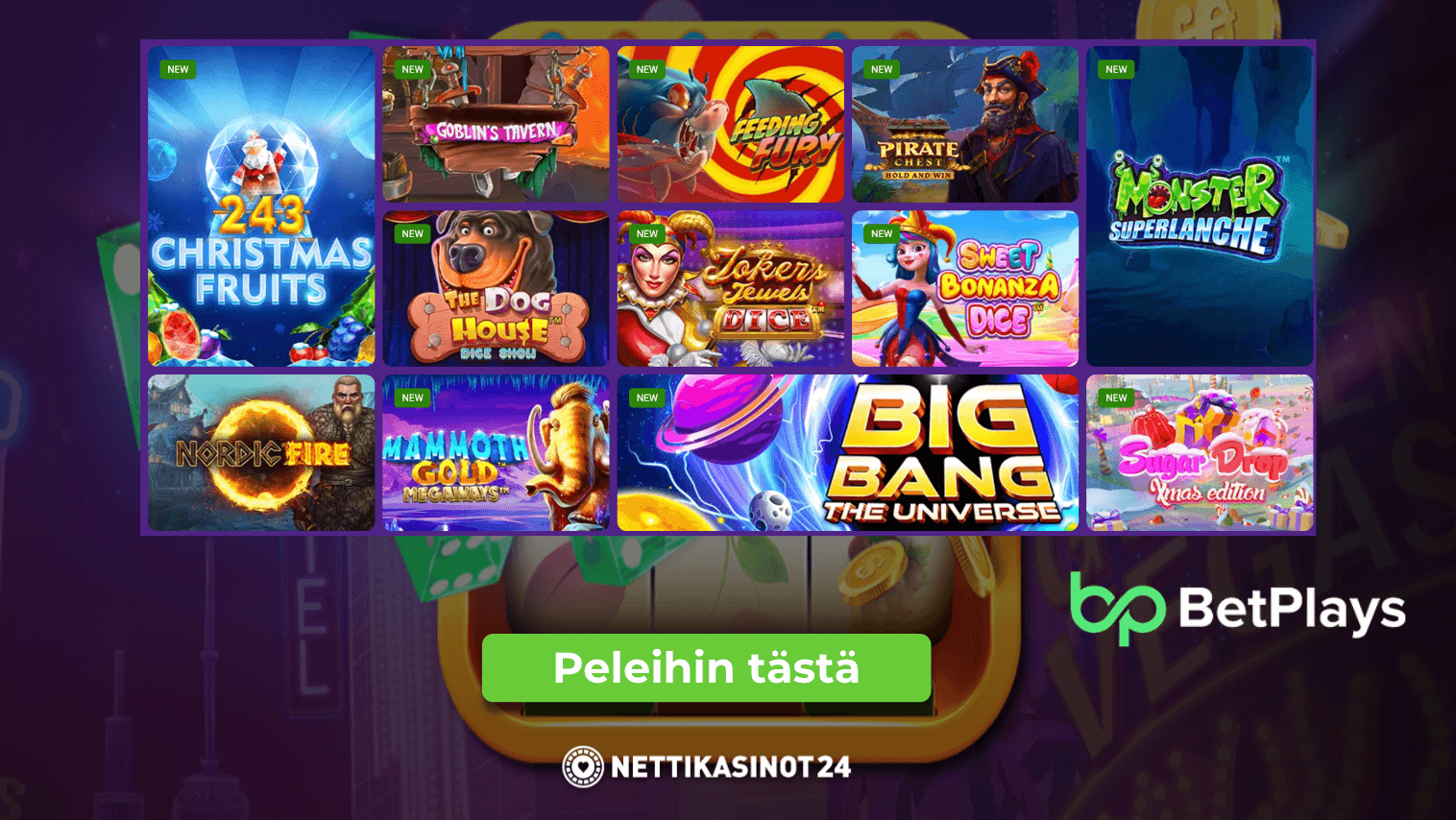 betplays casino pelivalikoima