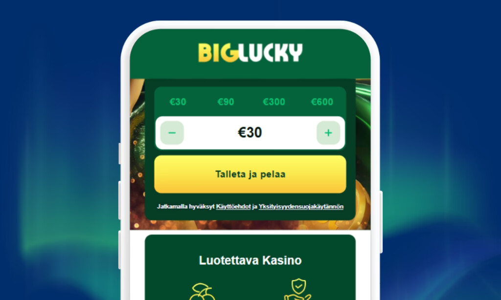 Big Lucky Casinolle talletat nopeasti Britella
