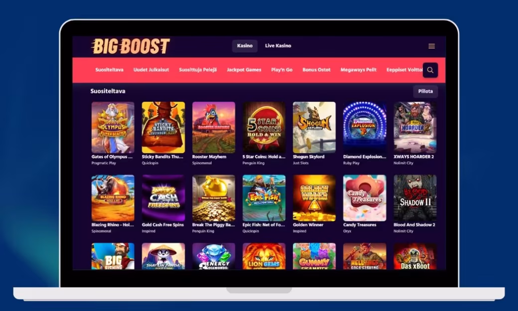 Big Boost Casino parhaat kolikkopelit