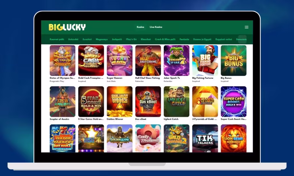 Big Lucky monipuoliset kolikkopelit
