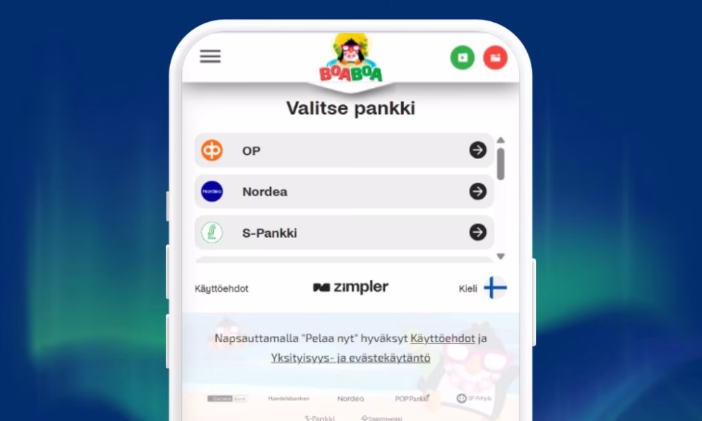 BoaBoa Zimpler rekisteröityminen