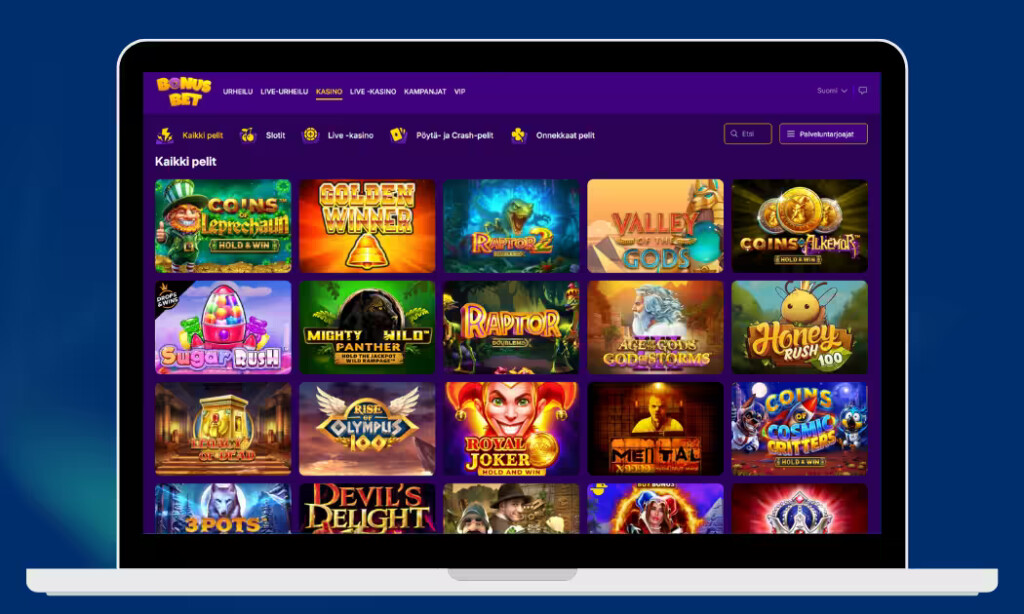 BonusBetiltä löydät kaikki suosituimmat kolikkopelit.