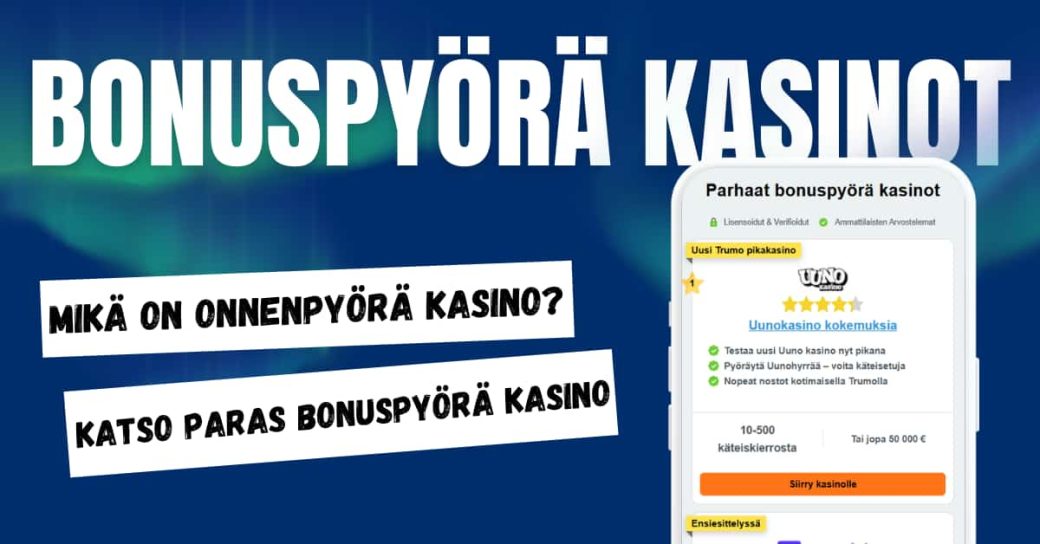 Bonuspyörä kasinot.