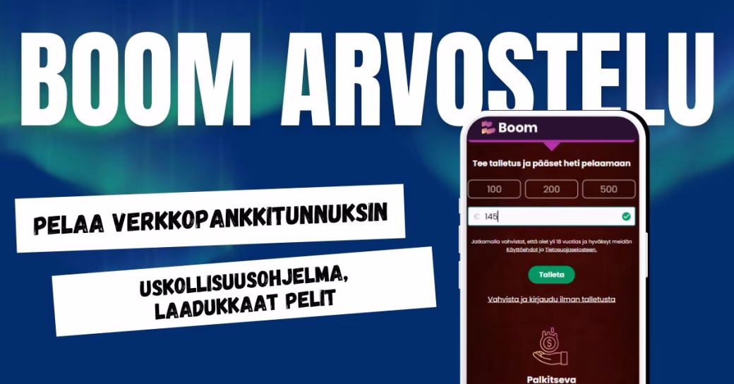 Boom Casino arvostelu ja kokemuksia