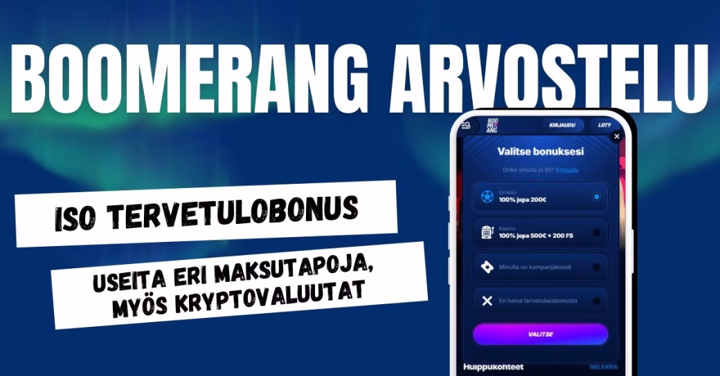 Boomerang Bet Casino arvostelu