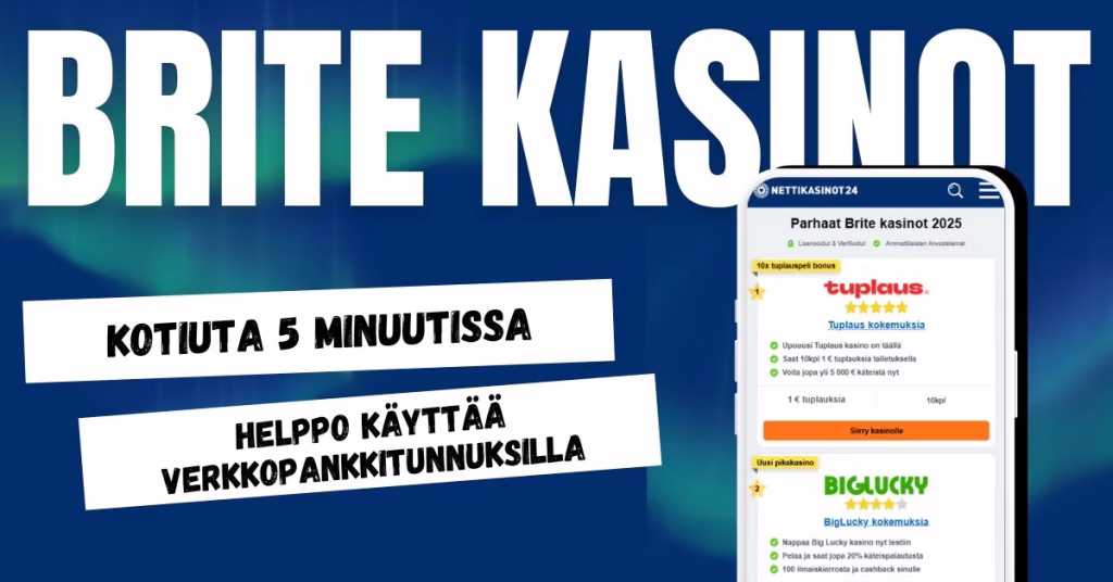 Nopeat ja turvalliset Brite kasinot