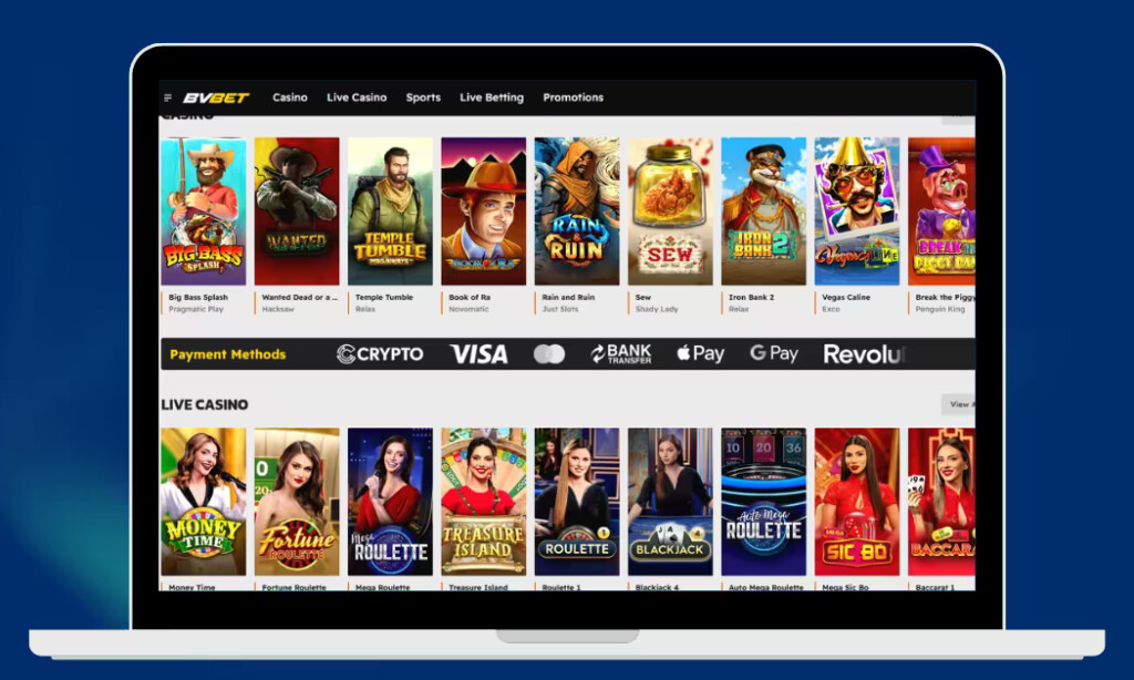 BVBet tarjoaa uusimmat kolikkopelit.