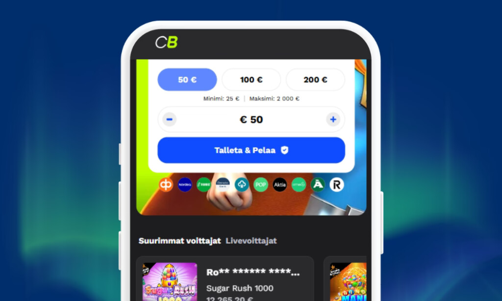 Tee Zimpler talletus verkkopankkitunnuksin Campeon Betille.