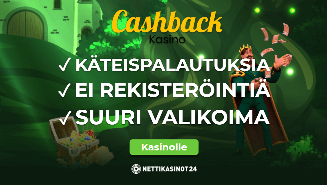 cashback kasino kokemukset