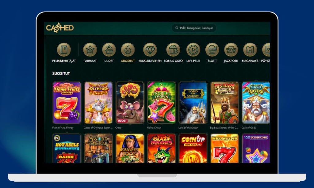 Cashed Casino parhaat kolikkopelit