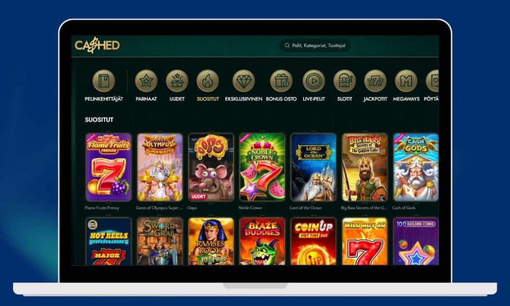 Cashed Casino parhaat kolikkopelit