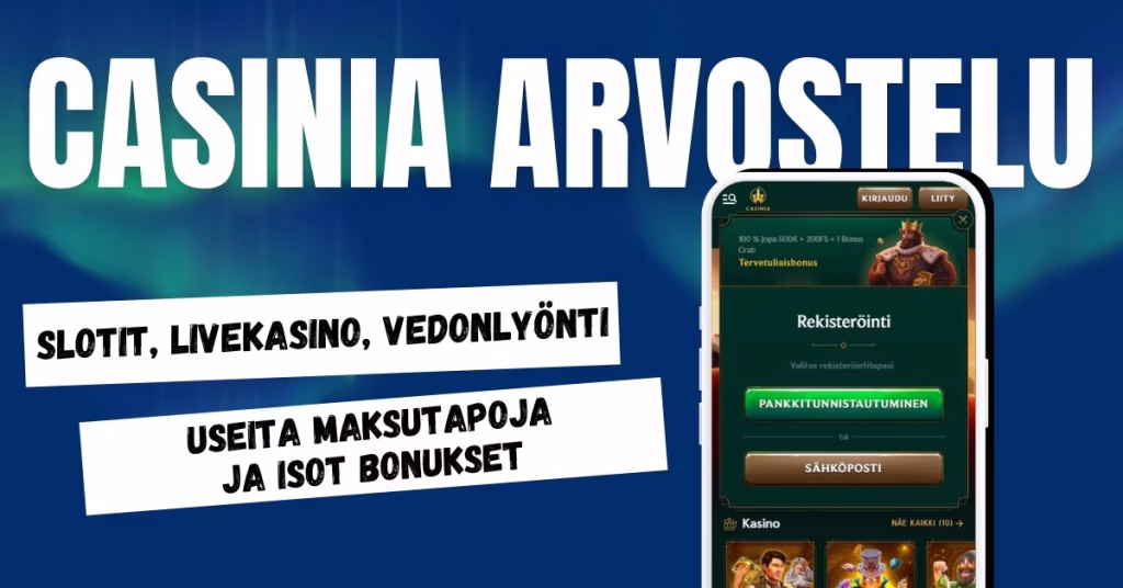 Casinia Casino kokemuksia ja arvostelu