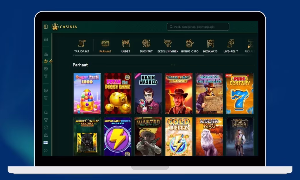 Casinia Casino parhaat kolikkopelit