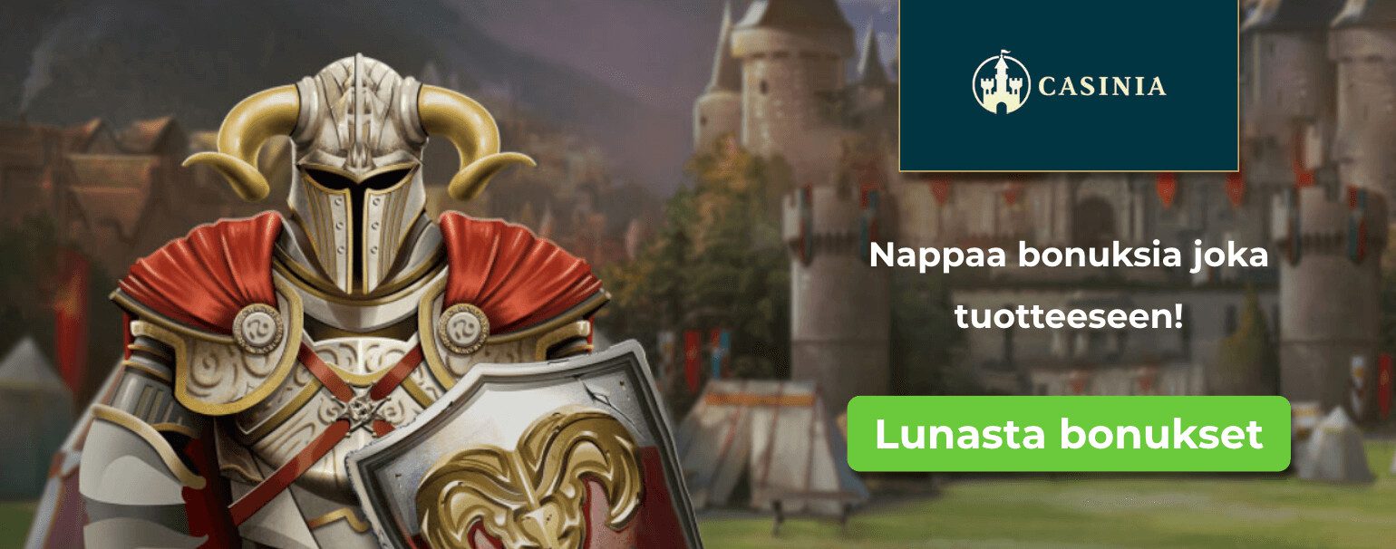 Starttibonukset vailla vertaa!