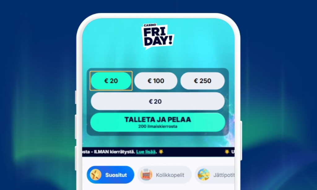 Casino Fridaylle talletukset nopeasti Zimplerillä.
