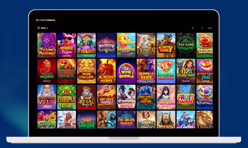 Casino Midas tarjoaa RealTime Gaming kolikkopelit.