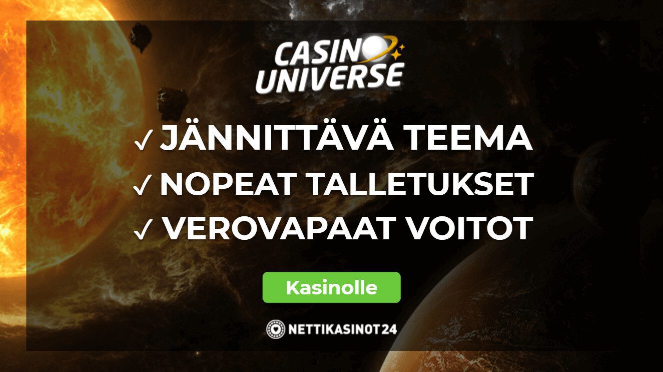 casino universe arvostelu ja bonukset
