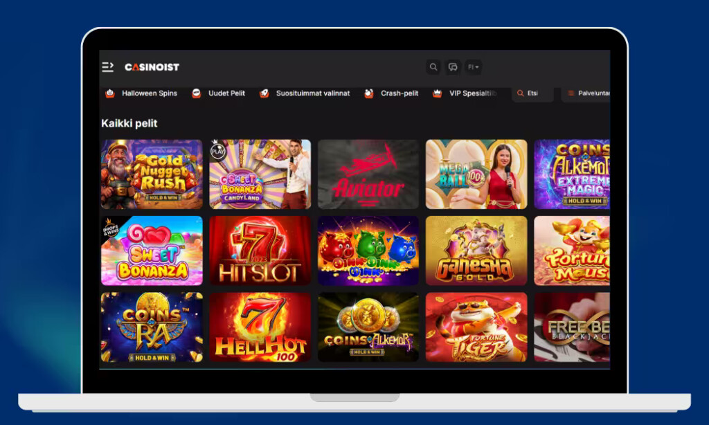 Casinoist kolikkopeleistä löytyy jokaiselle jotakin.