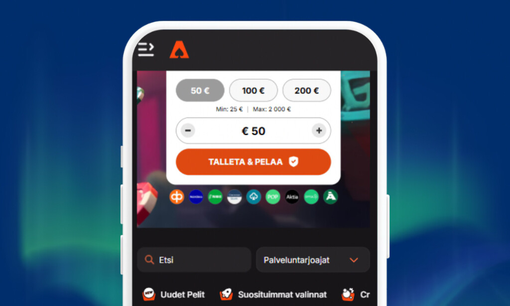 Casinoist talletukset Trumolla ja verkkopankkitunnuksilla.
