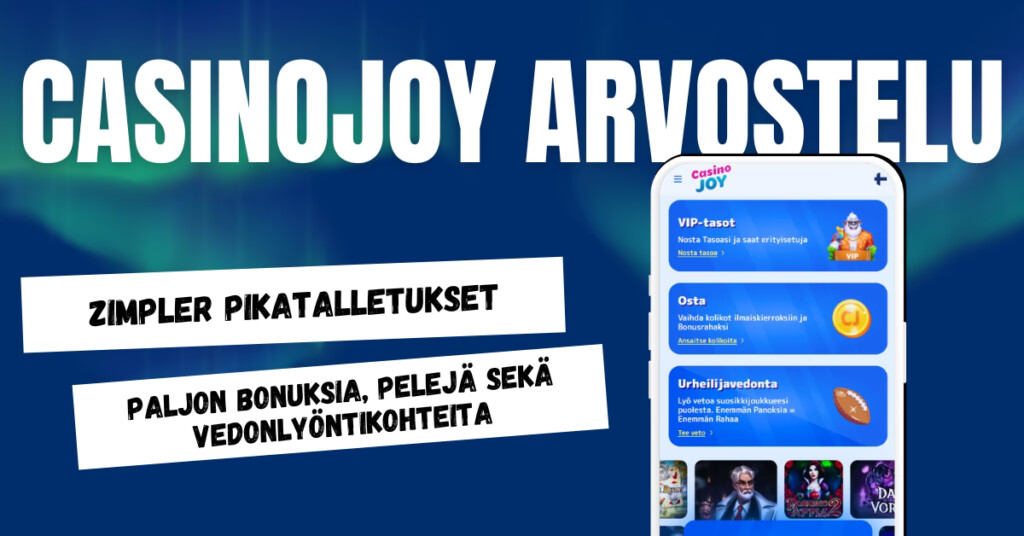 CasinoJoylta Zimpler pikatalletukset, bonuksia, kasinopelejä ja vedonlyöntikohteita.
