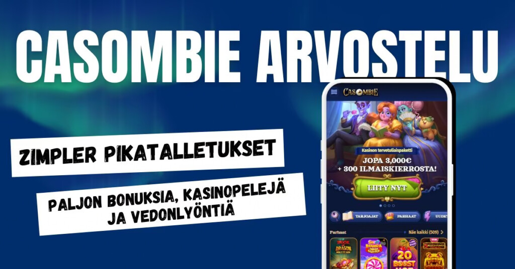 Casombie Casinolla Zimpler pikatalletukset ja valtava valikoima bonuksia ja pelejä.