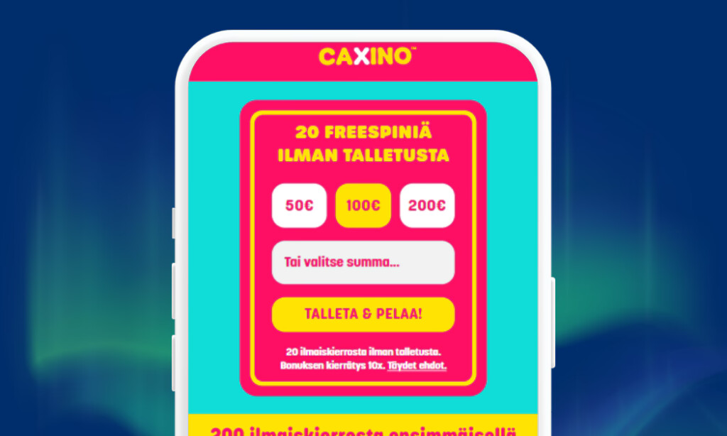 Tee nopeat talletukset verkkopankkitunnuksin Caxino Casinolle.
