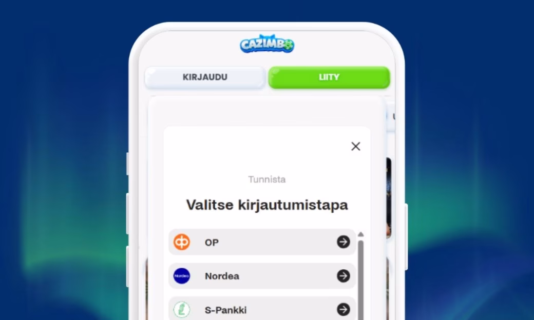 Cazimbo pikatalletus verkkopankkitunnuksin