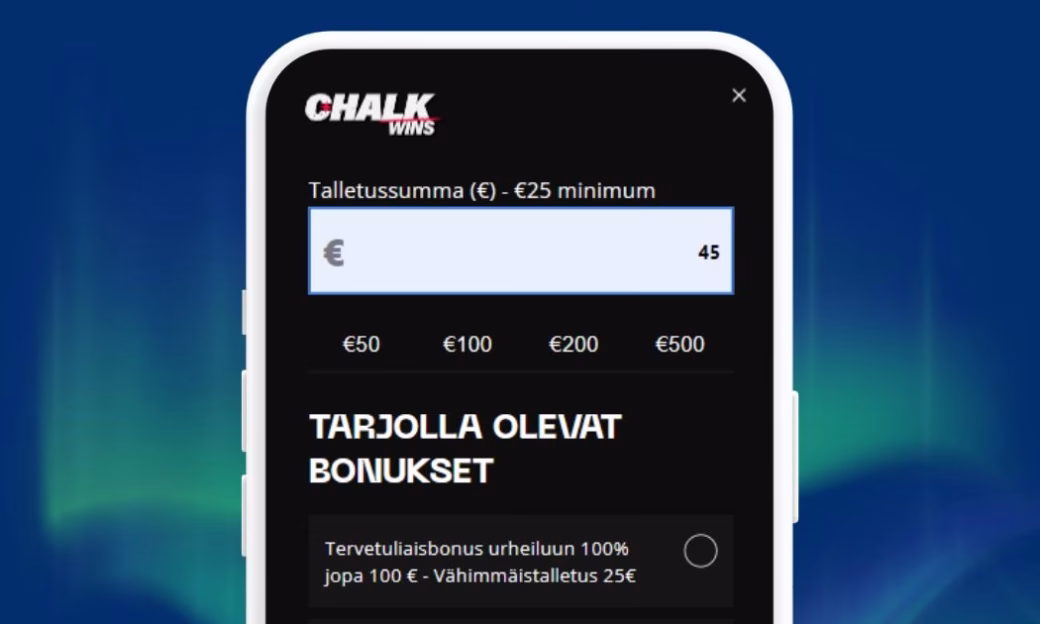 ChalkWins talleta pikana Trustlyllä.